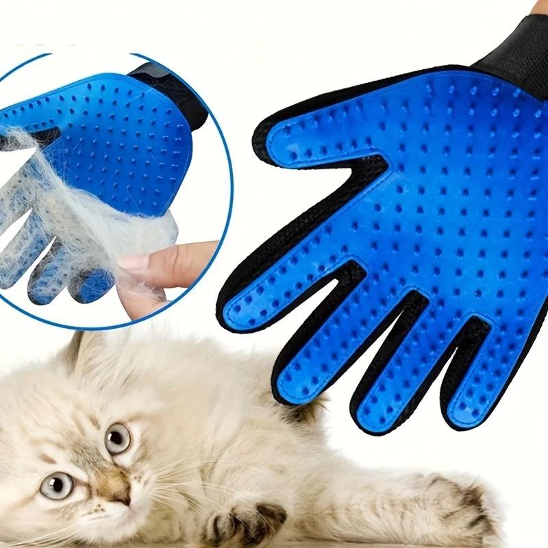 2PCS Pet Grooming Gloves Hair Removal Gloves with Hair Removal and Massage for Dogs and Cats To Remove Floating Hair Tools cat stuff