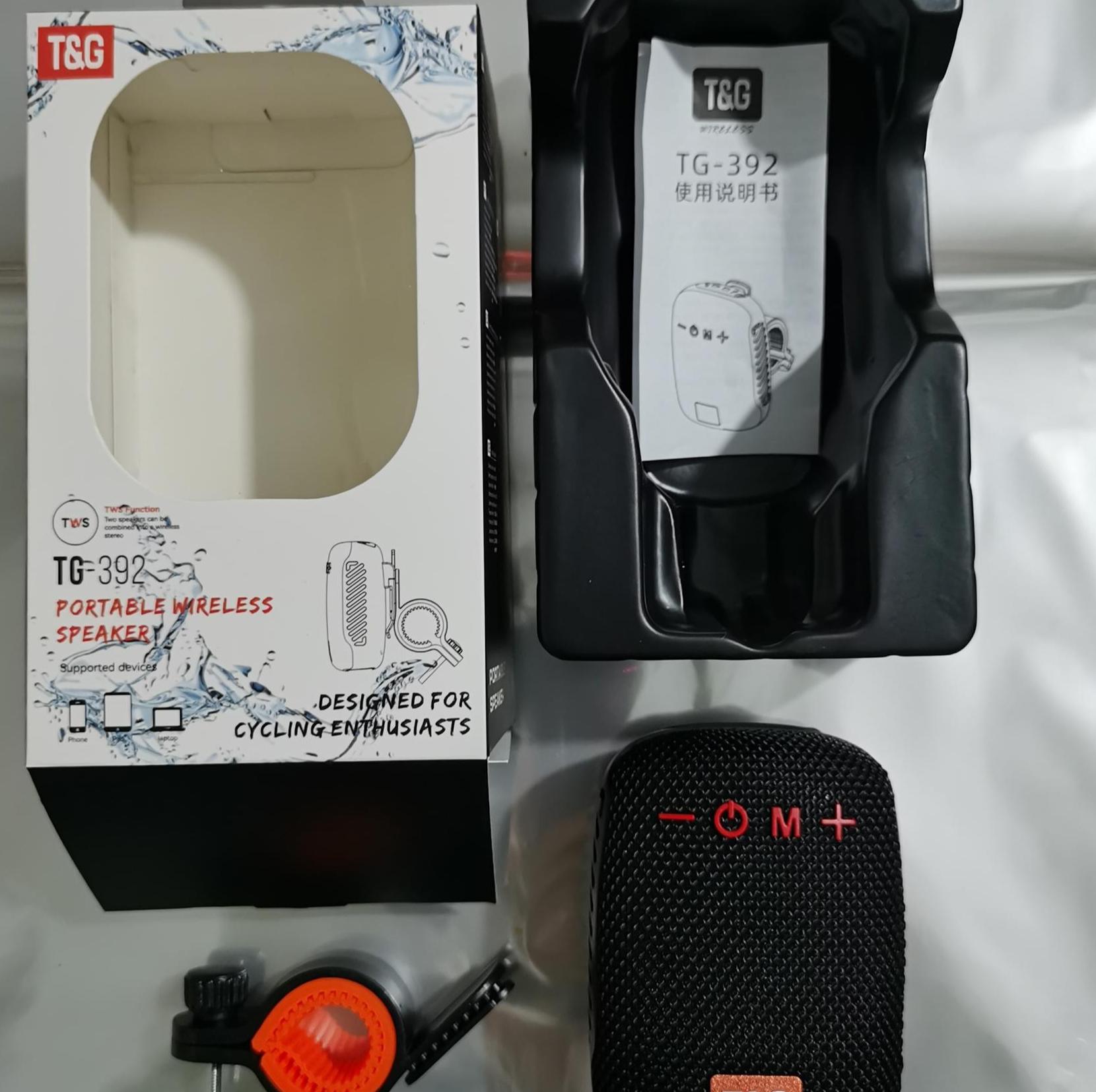 Wireless Portable Bluetooth Speaker, FM Radio Waterproof TWS Subwoofer, Mini Outdoor Loudspeaker Bass Sound Box for Bicycle Cycling, Weatherproof Music Speaker