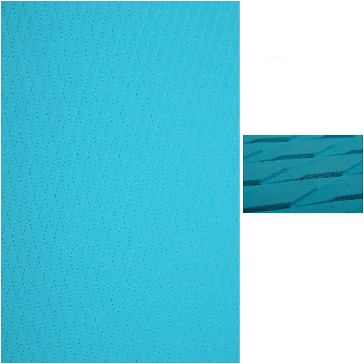 Non-Slip Traction Pad 1/2 Pieces Deck Grip Mat 30in x 20in Trimmable EVA Sheet 3M Adhesive for Boat Kayak Skimboard Surfboard SUP Multiple Colors Black Gray White Green Navy Blue Orange