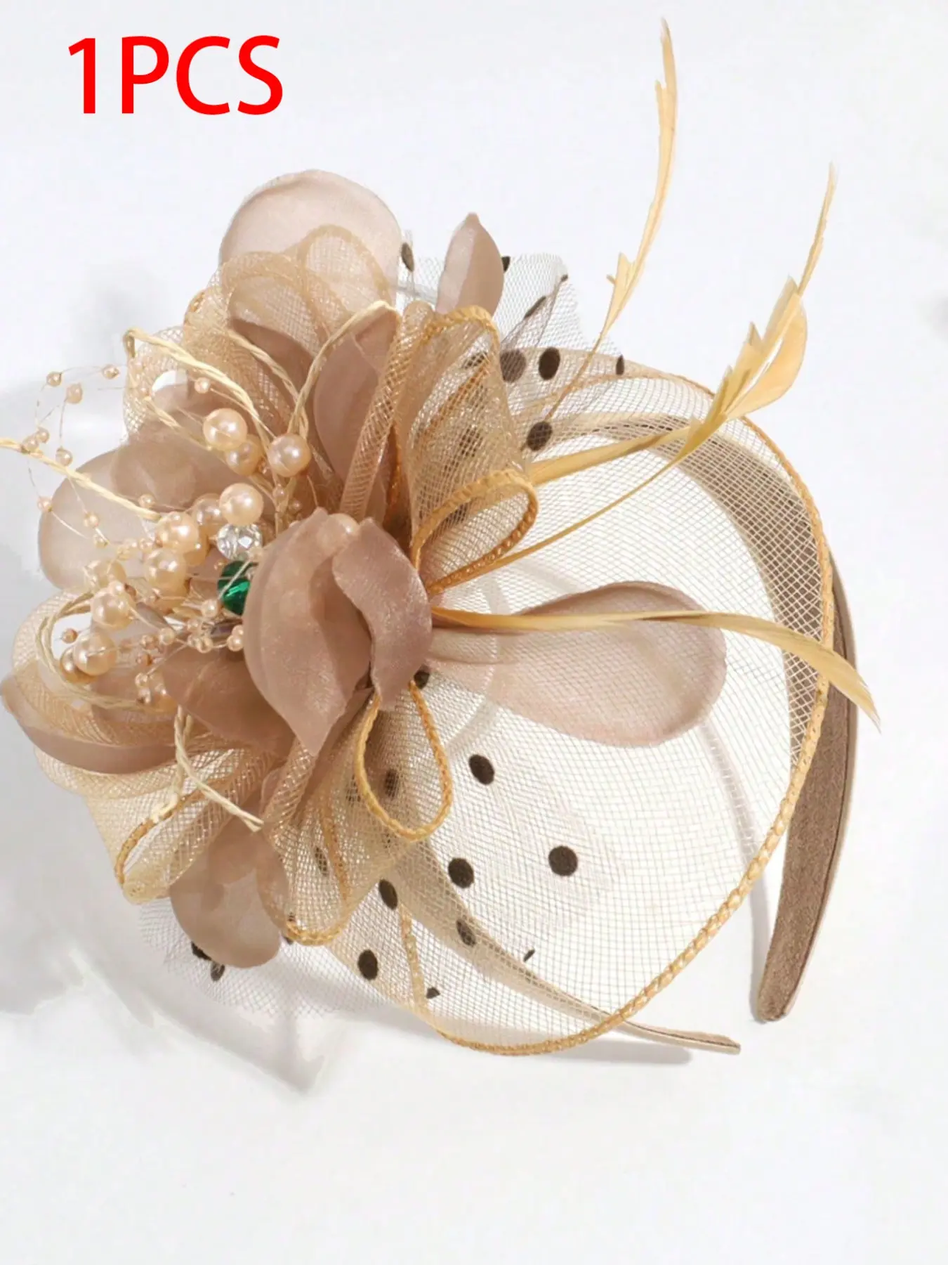 Elegant Wide Band Headband with Flower and Imitation Pearl, Perfect for Events, Parties, Holidays, and Special Occasions