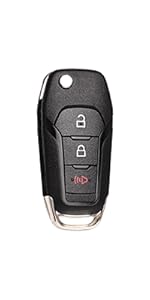 Keyless Entry Remote Control Flip Key Fob Replacement Fits for Ford F-150/F150 2015 2016 2017 2018 2019 2020-2023 F250 F350 17-22 Explorer Ecosport Ranger Bronco Maverick Escape N5F-A08TAA
