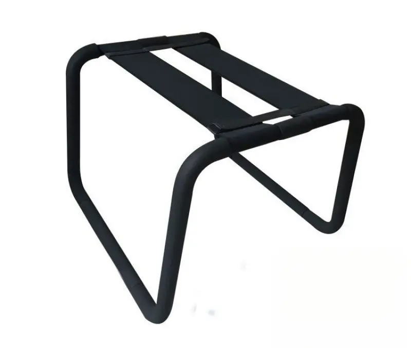 Home Fitness Stretch Support Stool, Portable Metal Leg Elevation Chair Portable Yoga Stretch Support Chair