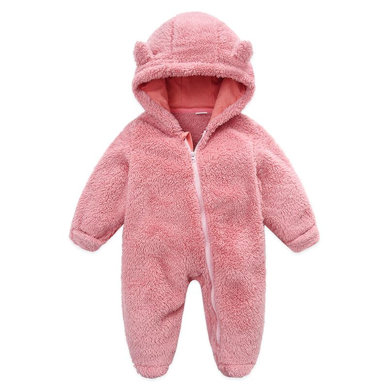 Newborn Baby Boys Girls Bear Ear Fleece Jumpsuits Outfit Long Sleeve Hooded Romper Winter Warm Snowsuit Clothes Newborn Baby Boys Girls Bear Ear Fleece Jumpsuits Outfit Long Sleeve Hooded Romper Winter Warm Snowsuit Clothes