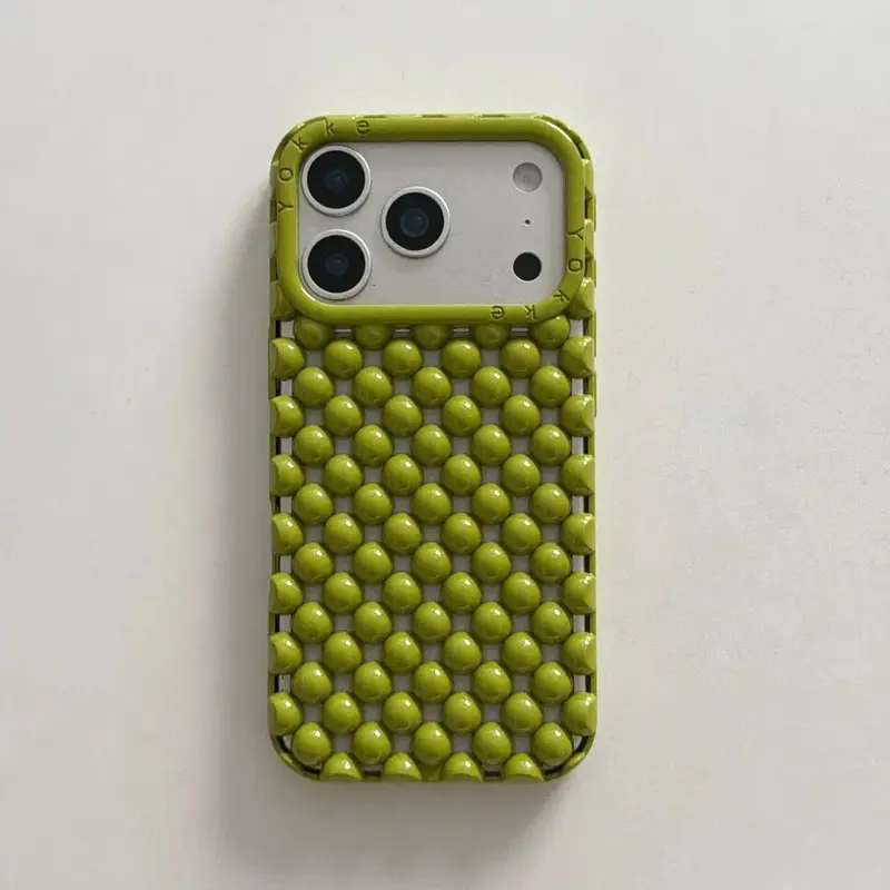 Solid Color Pearl Creative Phone Case, Casing & Cover - Shockproof Full Protector for iPhone 17/16 Pro Max, 15/14/13, Cellphone Accessories