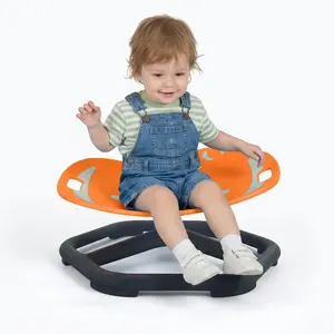 Spinning Chair for Autistic Kids, Glow-in-the-Dark Elephant Swivel Sensory Chair, for Children with ADHD/Autism/Sensory, with Non-Slip Design, Training Body Coordination, 3+ Years, Orange/Blue