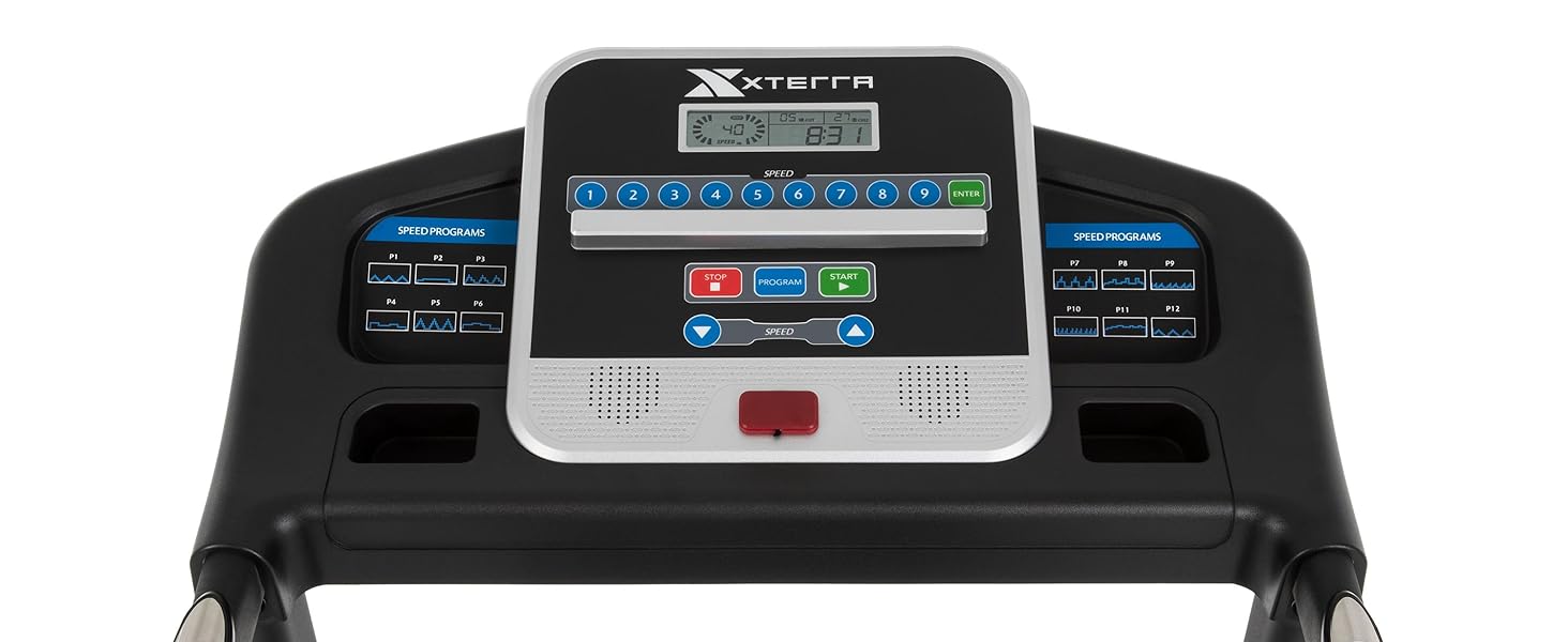 Premium Folding Smart Treadmill, Compact Design, 250+ LB Weight Capacity, Powerful Motor, XTERRA+ Fitness App Included with Purchase