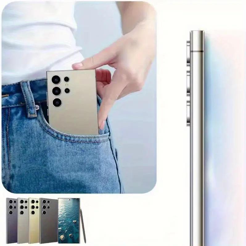 EET S25 Ultra Unlocked 5G Smartphone, 12GB+512GB, 6800mAh Battery, Fast Charging Capability, Android 14 System, 108MP+48MP Camera, Face & Fingerprint Unlock | Dual SIM | Autofocus | Built-in Pen |