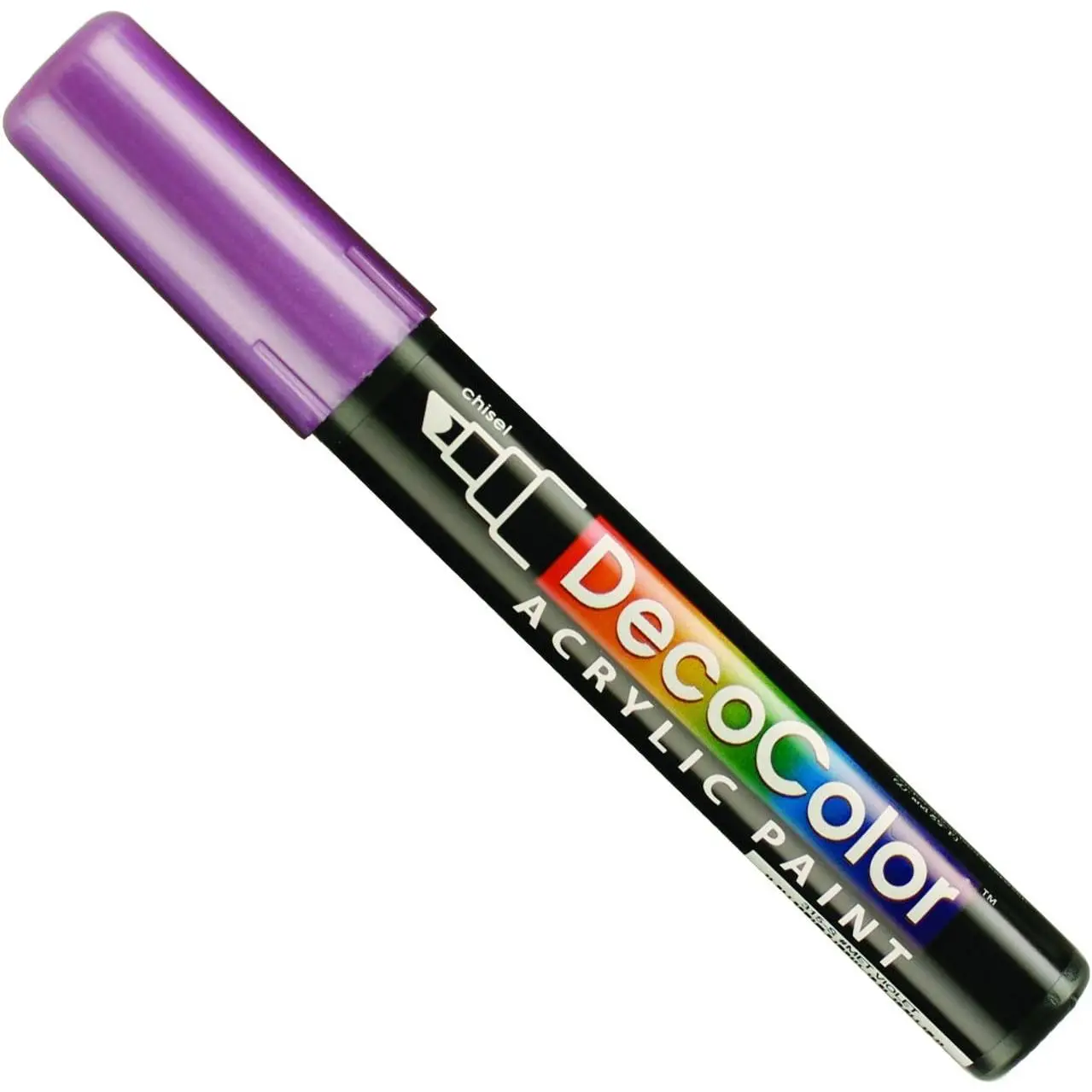 315-C-M8 Metallic Violet Deco Color Chisel Tip Marker, Water Resistant Marking Tool with Opaque Pigment