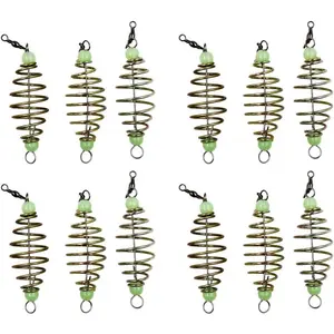 24Pcs Fishing Bait Trap Cage Feeder Basket Holder Coarse Lure Feeder Carp Lure Fish Accessories