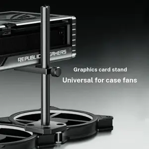 Aluminum Alloy GPU Bracket, Desktop Graphics Card Support Stand, Fixed Fan Mount, Sea View PC Case Bracket, Special Chassis Jack Support