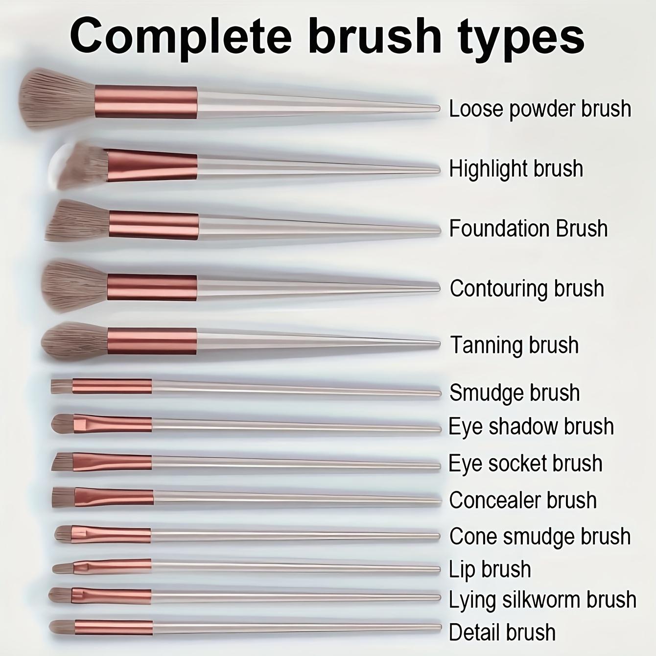 13pcs Professional Makeup Brush Set Soft Fur Beauty Eye Shadow Foundation Blush Cosmetic Brushes