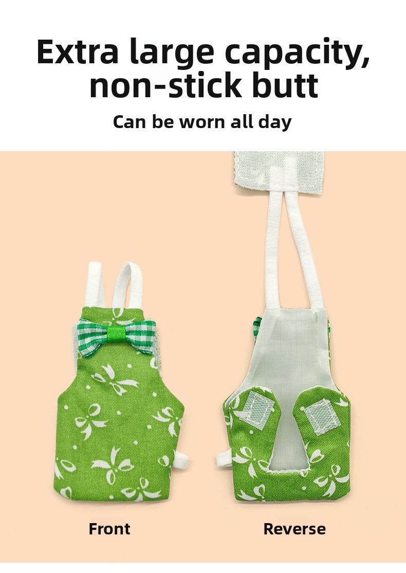 Parrot bird clothes with poop bag for cockatiels, budgies, sun conures, parrots, and other small birds, suitable for flight, with diaper strap