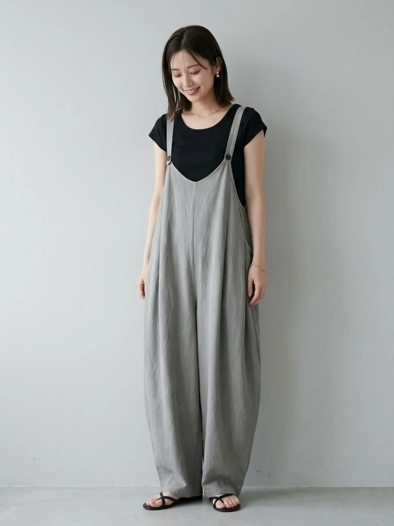 New Loose Solid Color Romper, Boho Style Wide Leg Strap Pants, Comfortable and Trendy, Perfect for Spring and Fall Fashion