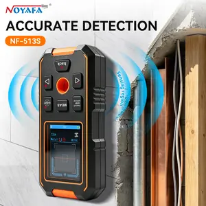 NOYAFA NF-513S 2-in-1 Laser Distance Meter & Wall Scanner, 60M Laser Measure with Stud Finder, Wood Metal AC Wire Detection, Digital Level, Rechargeable Tool for DIY Home Improvemen