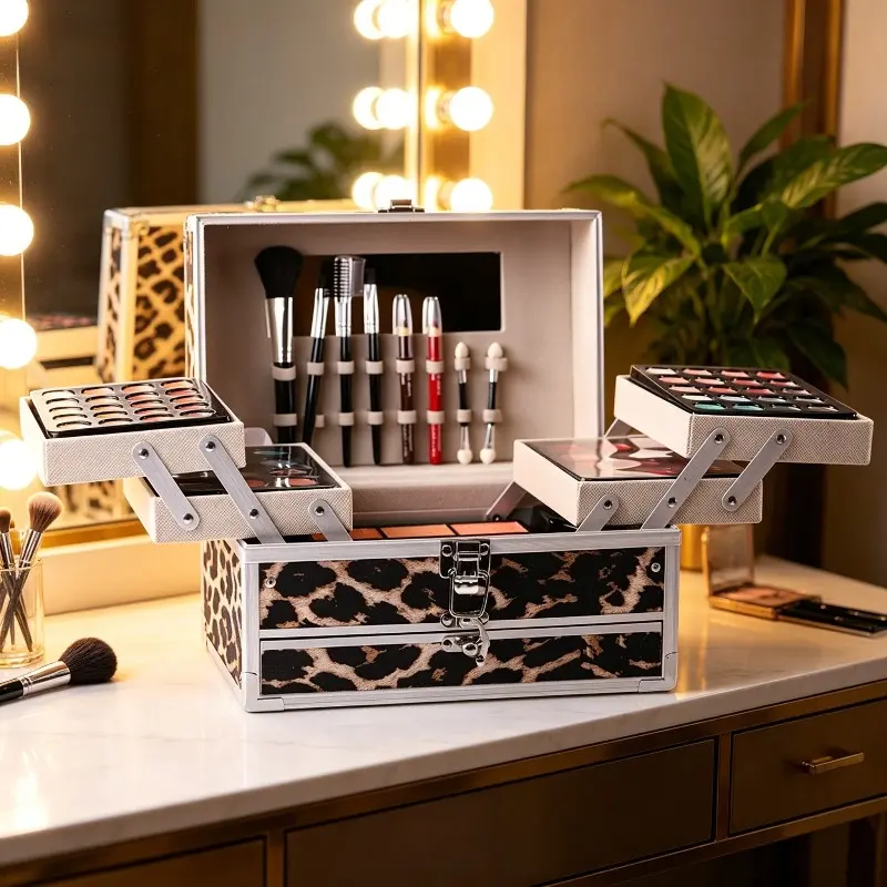 Makeup Set Full Face European and American Eyeshadow Blush Leopard Print Combination Makeup Palette Glam Set