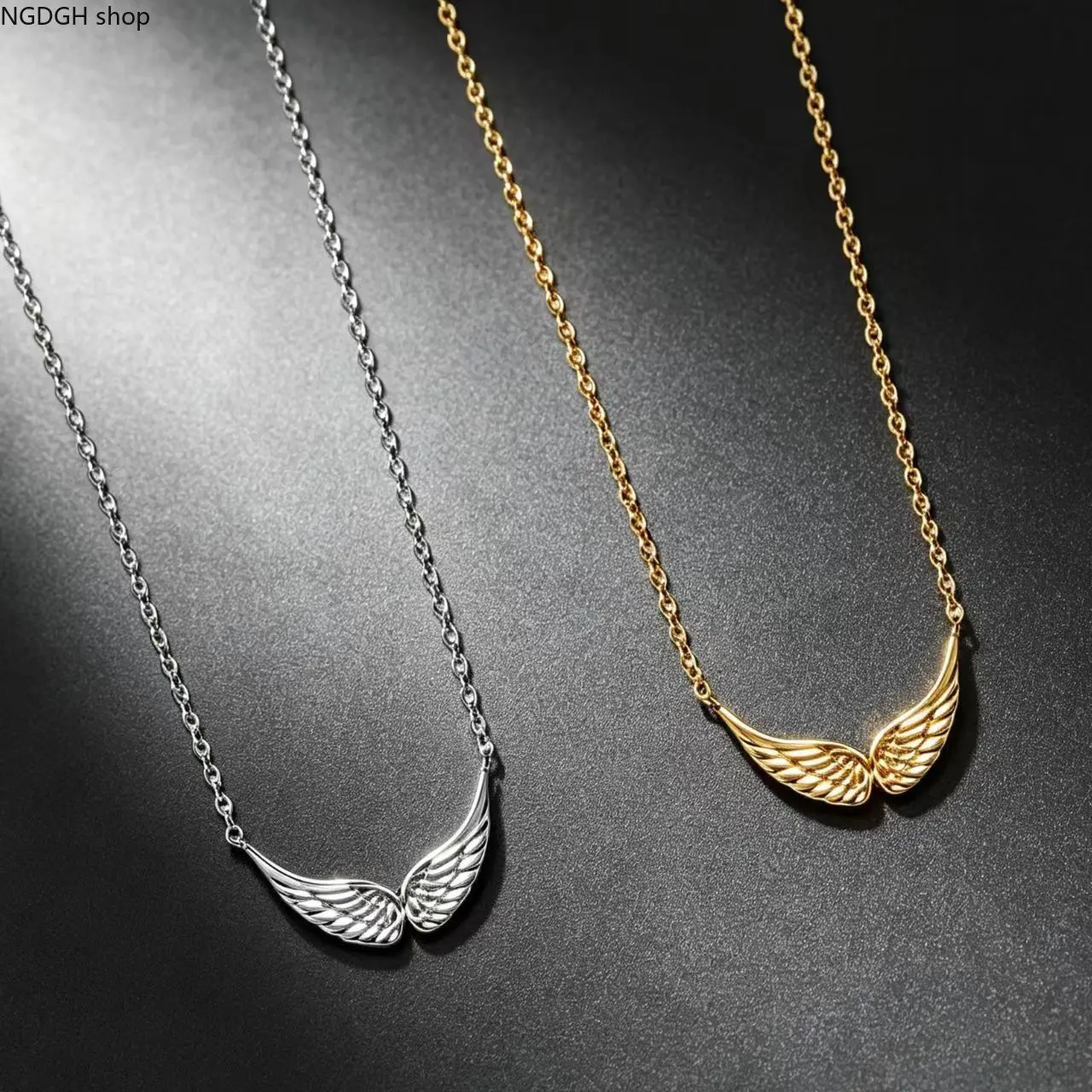 Minimalist Silver Angel Wing Pendant Necklace, Dainty Feather Charm Choker, Elegant Guardian Angel Jewelry, Trendy Y2K Aesthetic Accessory, Perfect Daily Wear, Holiday Gift for Her & Spiritual Love Token.