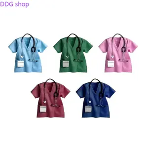 Personalized Stethoscope-Shaped Nurse Keychain, 2D Flat Hospital ID Card Holder, Durable Portable Nursing Accessory, Cute Medical Pendant, Ideal Gift for Nurse Graduates & Medical Staff Daily Use