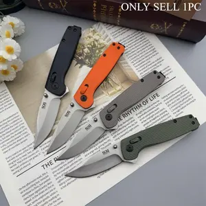 Outdoor Camping Pocket Knife Folding Fishing Knife, Daily Carry Hiking Climbing Tool, D2 Blade, Nylon Fiber Handle, Folding Pocket Knives, Hiking Essentials