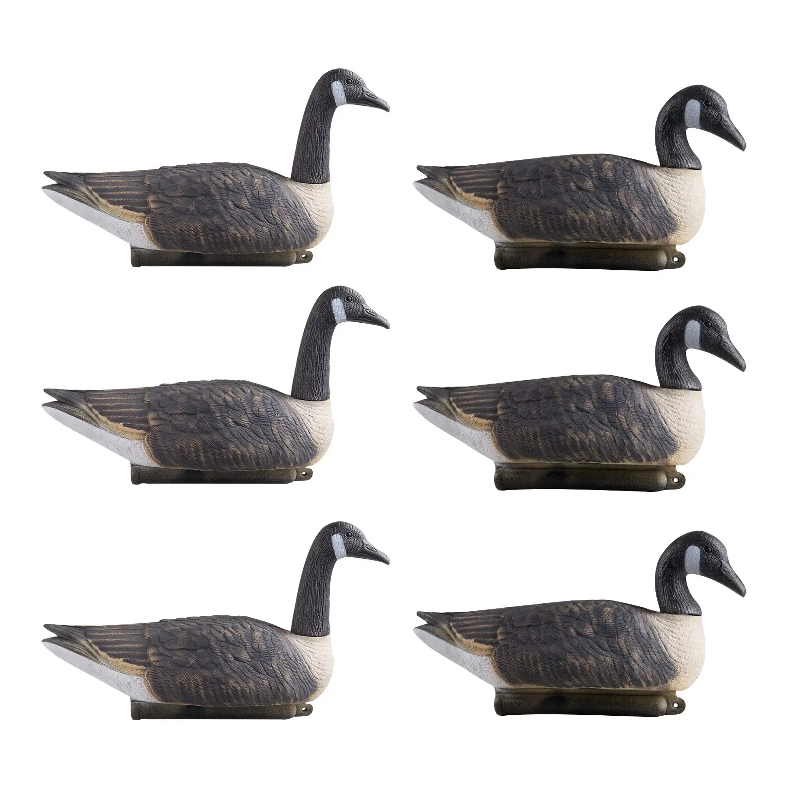 【DealsForYouDays】【DealsForYouDays】VEVOR Canada Goose Decoys, Outdoors Goose Decoy for Waterfowl Hunting, Durable Plastic Floaters with Ultra Realistic Paint, for Pool, Pond, Lake, Garden Yard Decoration, Easy to Carry and Use, 6-Pack