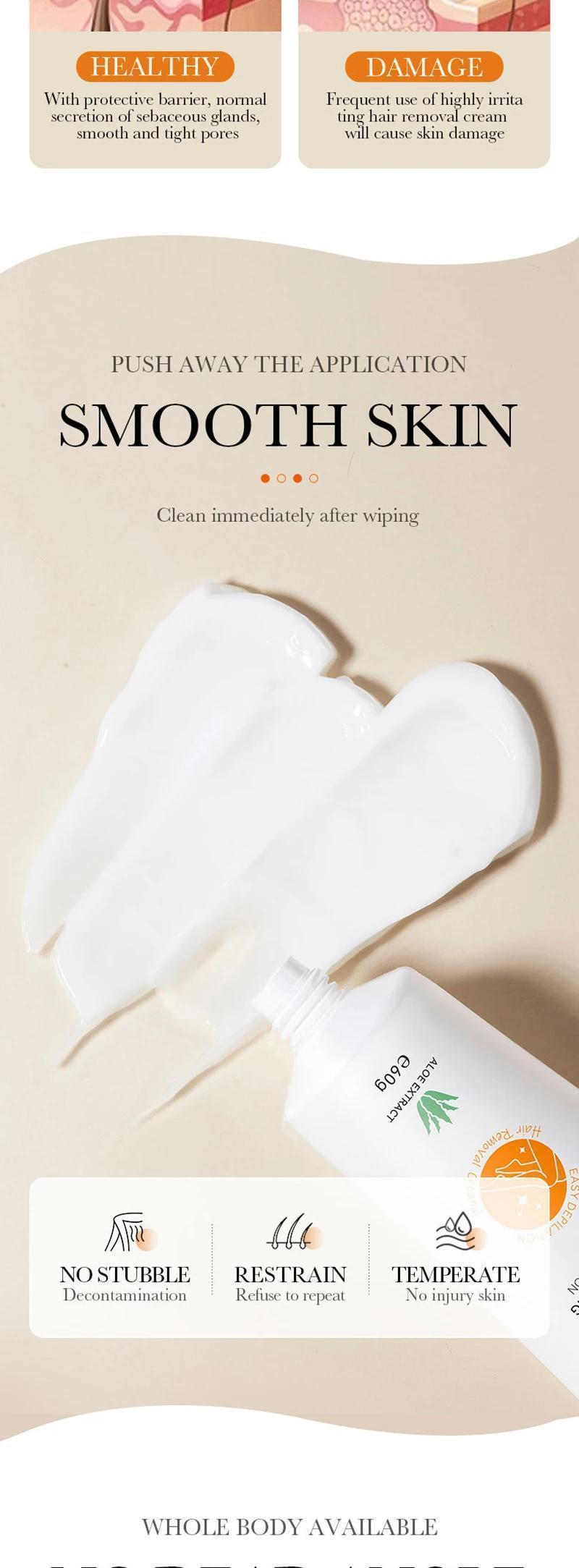 Hair Removal Cream Permanent Intimate Areas Health Painless Hair Remover Growth Inhibitor for Woman Men Body Care 2024 new