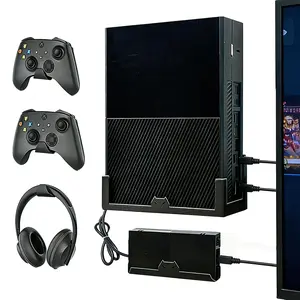 GETYEA Wall Mount for Xbox One,Steel Gaming Wall Mount for Xbox One Original and Power Brick Mount,3 Detachable Controller Holders & Headphone Hangers, Stand for Xbox One