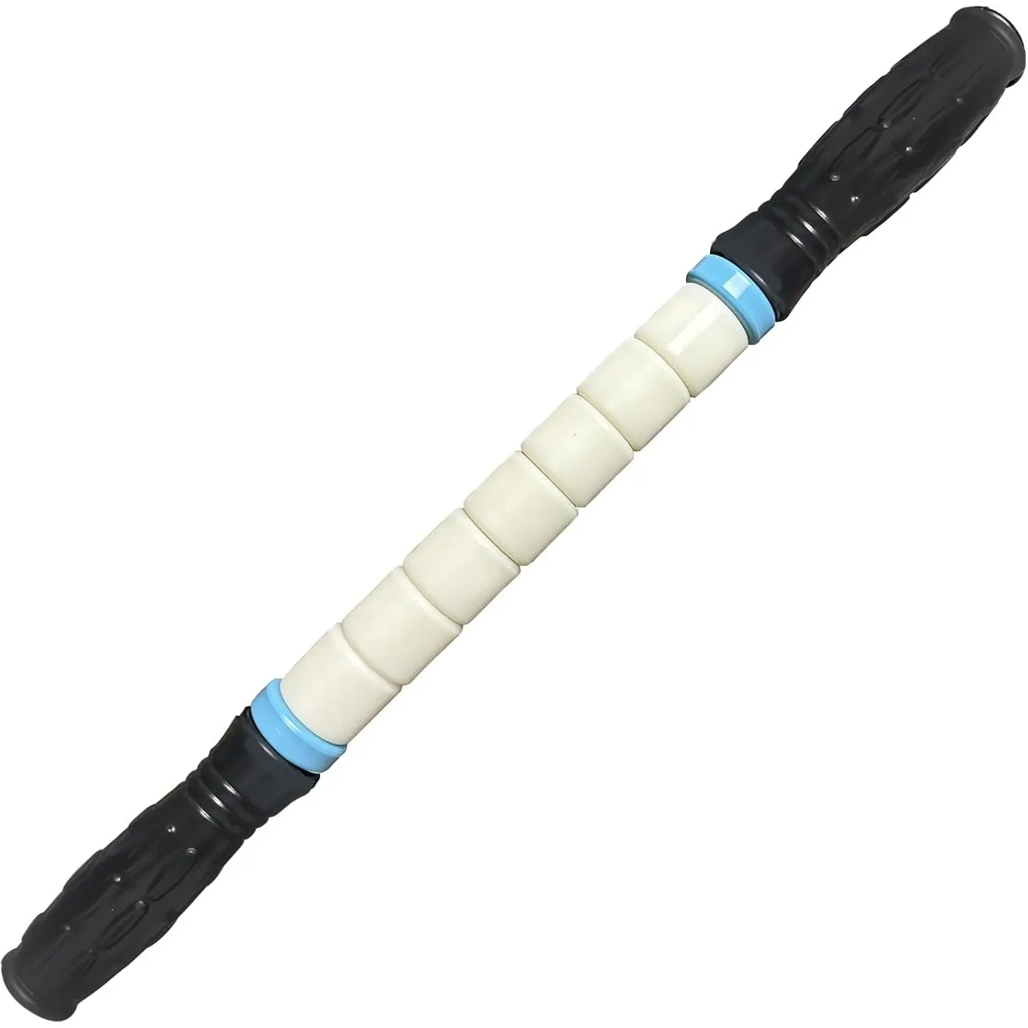 Muscle Roller Stick, 17 inches with Stainless Steel Core, Dual Grip Handle Massager for Adults - Deep Tissue, Muscle Recovery & Lymph Drainage, Compact, Enhanced Muscle Flexibility