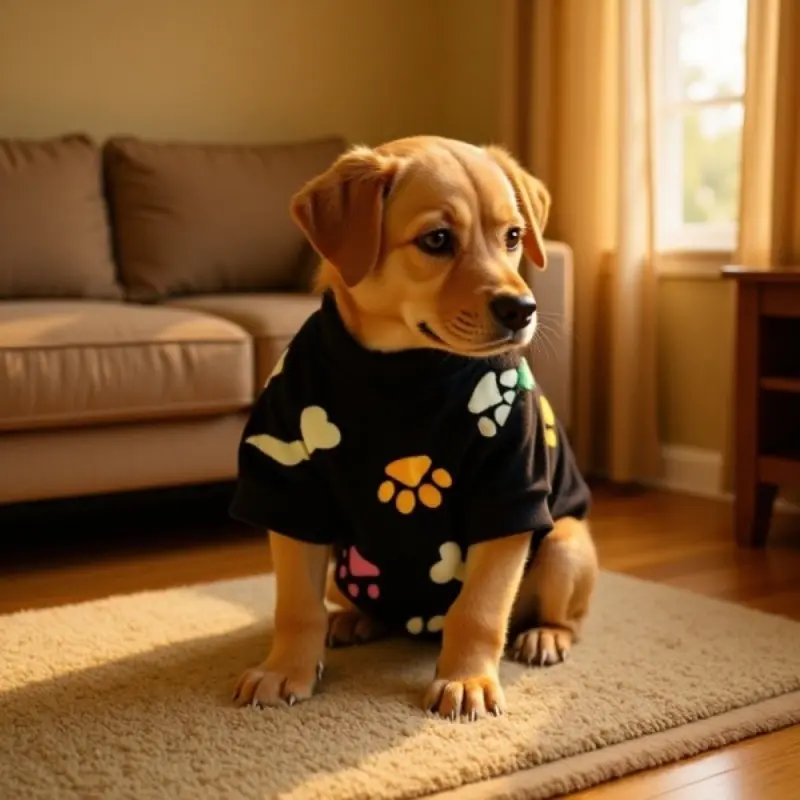Dog Bone Flannel Dog Clothes, Winter Warm Sweater, Pet Apparel, Golden Retriever Coat, Puppy Pullover, Hoodie, Pet Vest