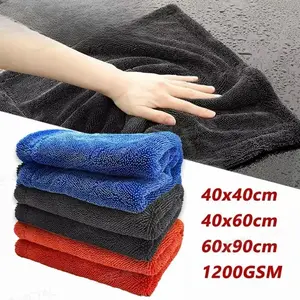 soft chenille neatly towel UltraSoft Microfiber Car Wash Mitt SEAMETAL High-end Microfiber Car Wash Towel 1200GSM High Water Absorption Cleaning Towel Multi Sizes Double Sided Washing Cloth max absorption Complete Car Wash Detailing Kit
