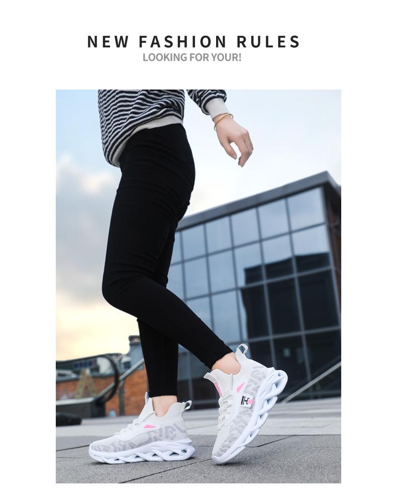 2026 New Women's Casual Dad Shoes Youth Breathable Elastic Flyknit Sock Sneakers