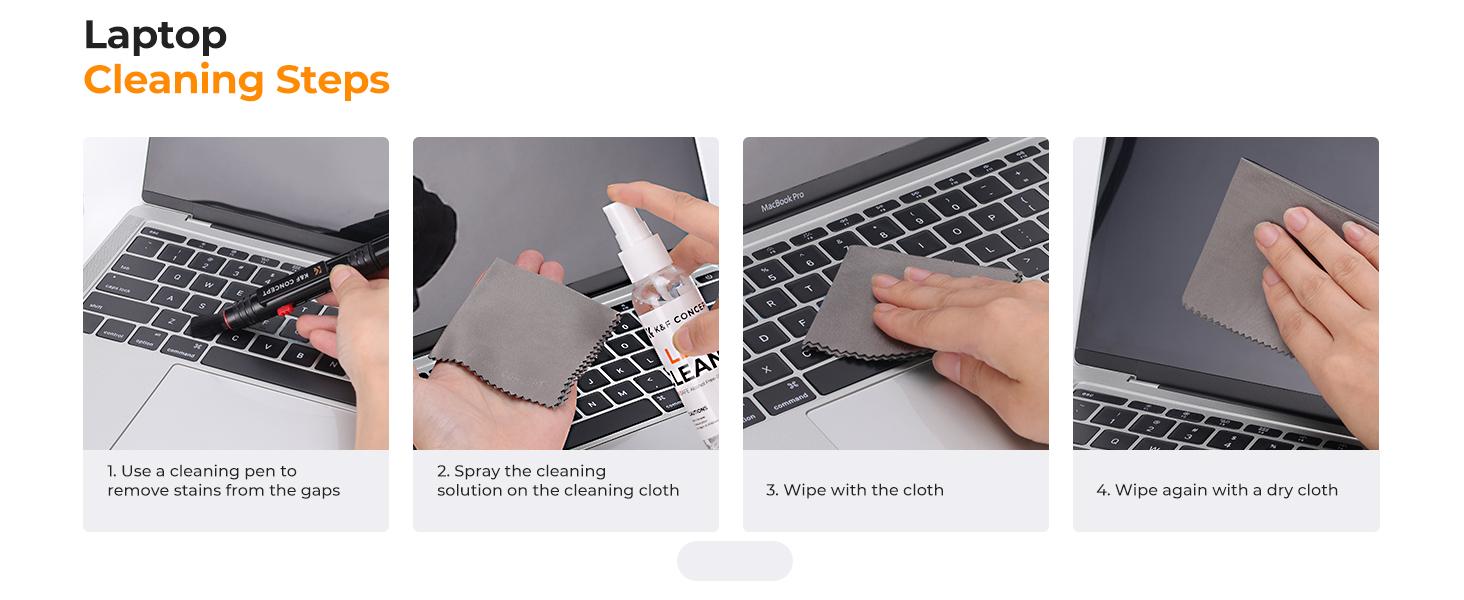 K&F CONCEPT 15-1 Professional Cleaning Kit for DSLR Cameras and Sensitive Electronics, Bundle with Lens Cleaner - Camera Accessories & Photography Accessorie for DSLR Camera Lens Filter Cell Phones