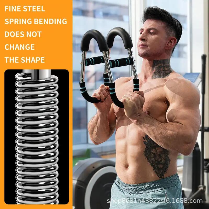 U-Shaped Stretch Arm Strength Trainer, Adjustable Indoor Exercise Fitness Resistance Device, Three-Hole Home Use