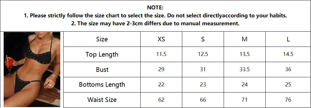 Bikini one-piece with a halter top and back tie - Pink and Blue Patterned Bikini Set for Women