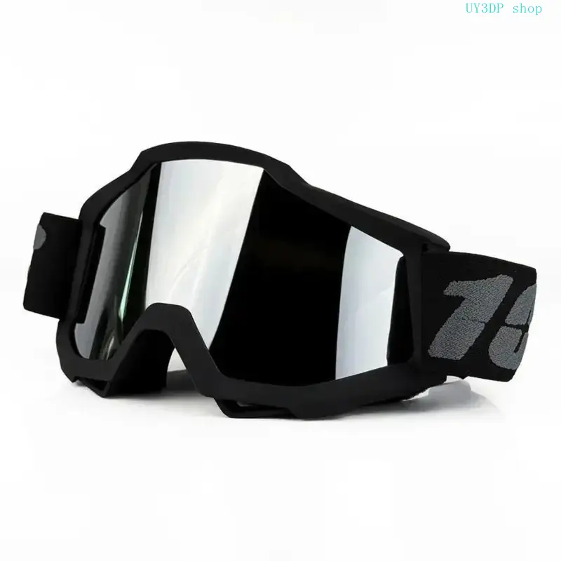 Multi-Purpose Bundle: Unisex Full Rim Off-Road Goggles with Transition Lenses, Windproof UV Dustproof Motorcycle Gear, Flower Frosting Piping Tips, Waist Buckle & High Curtain Knit Crossbody Travel Bag for Baking, Riding & Trips