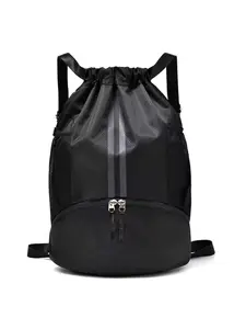 Sports Backpack with Dry-Wet Separation Compartment, Fitness Bag with Drawstring Closure, Unisex Basketball Bag, Ideal for Men and Women, Gym Bags