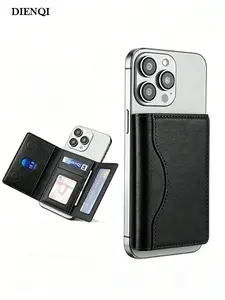 Magnetic Phone Card Holder, Slim Lightweight Design, Multi-Slot Credit Card & Cash Storage, Perfect Daily Carry Card Case
