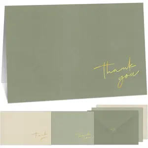 Thank You Cards Set of 30 With Envelopes and Stickers - Elegant Blank Cards For Personalized Notes - Perfect Bulk Stationary Set For All Occasions incl. Weddings, Business & Baby Showers