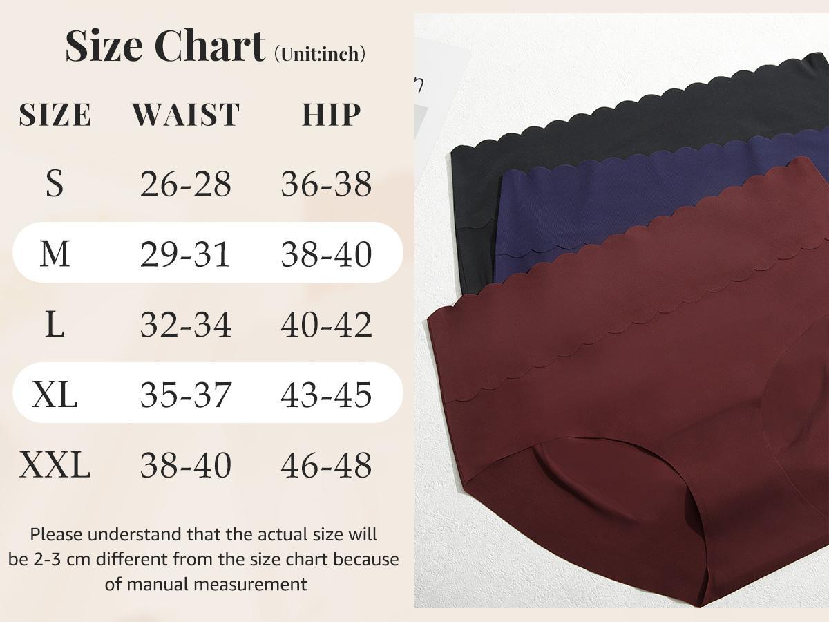 LEVAO Seamless Mid-Waist Bikini Underwear for Women – Soft, Breathable, Full Coverage 6-Pack (S-XXL)