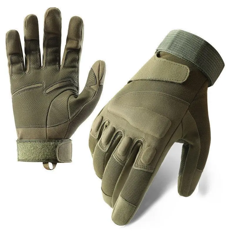 Men's Tactical Motorcycle Gloves - Cold-Weather Insulated, Windproof, Touchscreen-Compatible, Hard Rubber Knuckle Armor, Protective Outdoor Gloves for Riding, Work