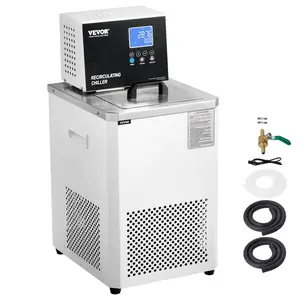 VEVOR Laboratory Chiller Circulator, 6L Chiller Lab Low Temperature Cooling Liquid, -4F-212F Circulator Pump Chiller, LCD Display, 304 Stainless Steel Water Bath Recirculating Water Cooling Chiller