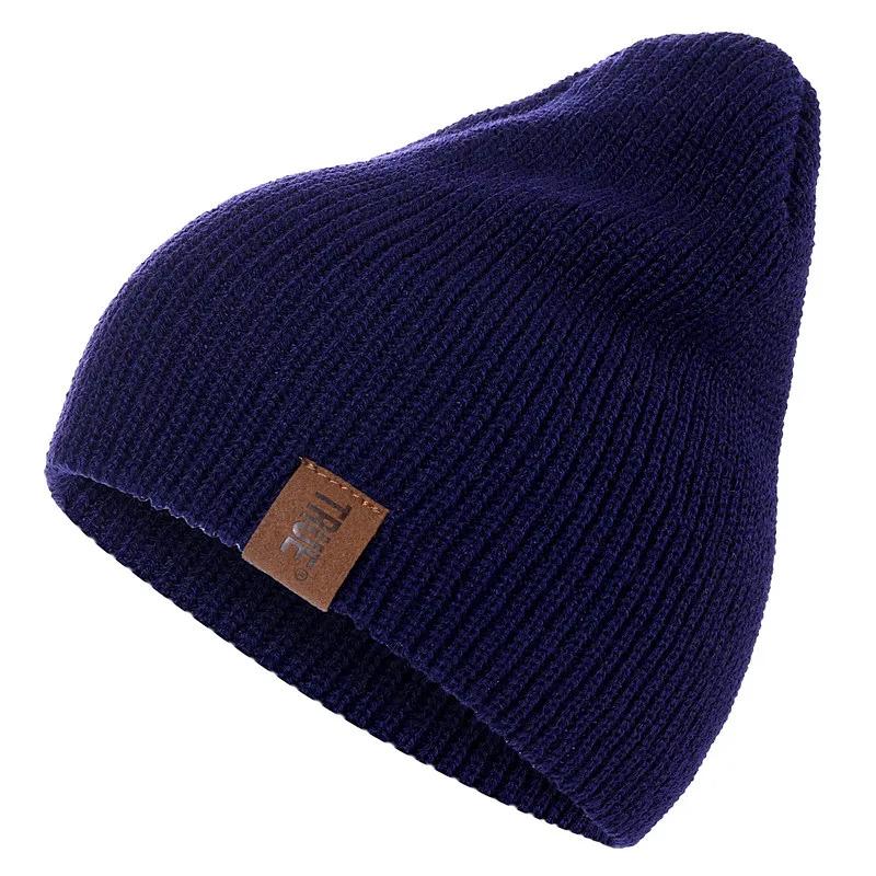 Hot Sale Unisex Casual Beanie Hat Men Women Basic Knitted Winter Hat Streetwear Beanie Cap