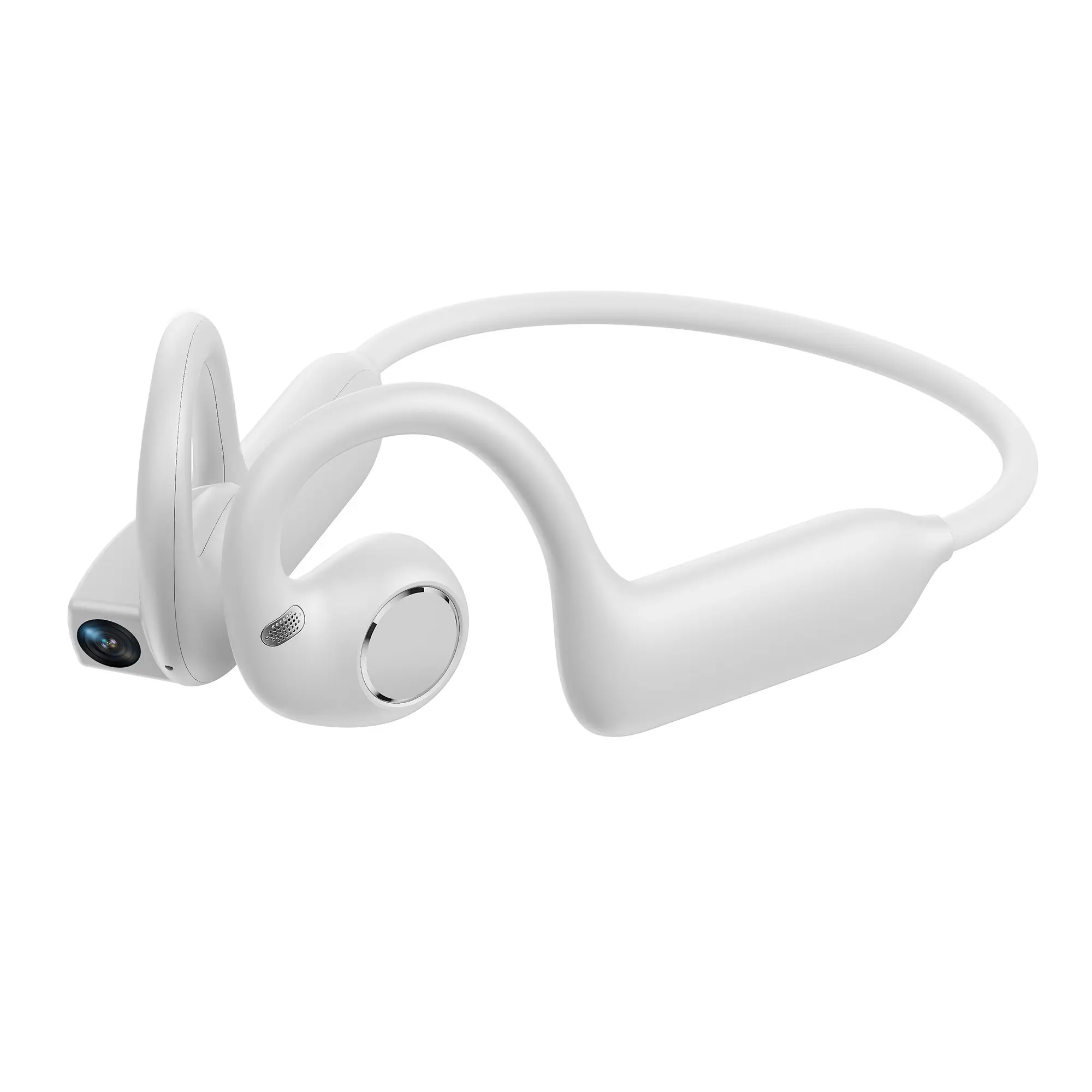 New Bone Conduction Bluetooth-compatible Sports Earbuds, HD Camera, Wireless Earphones, Smart Assistant, Translation, Object Recognition