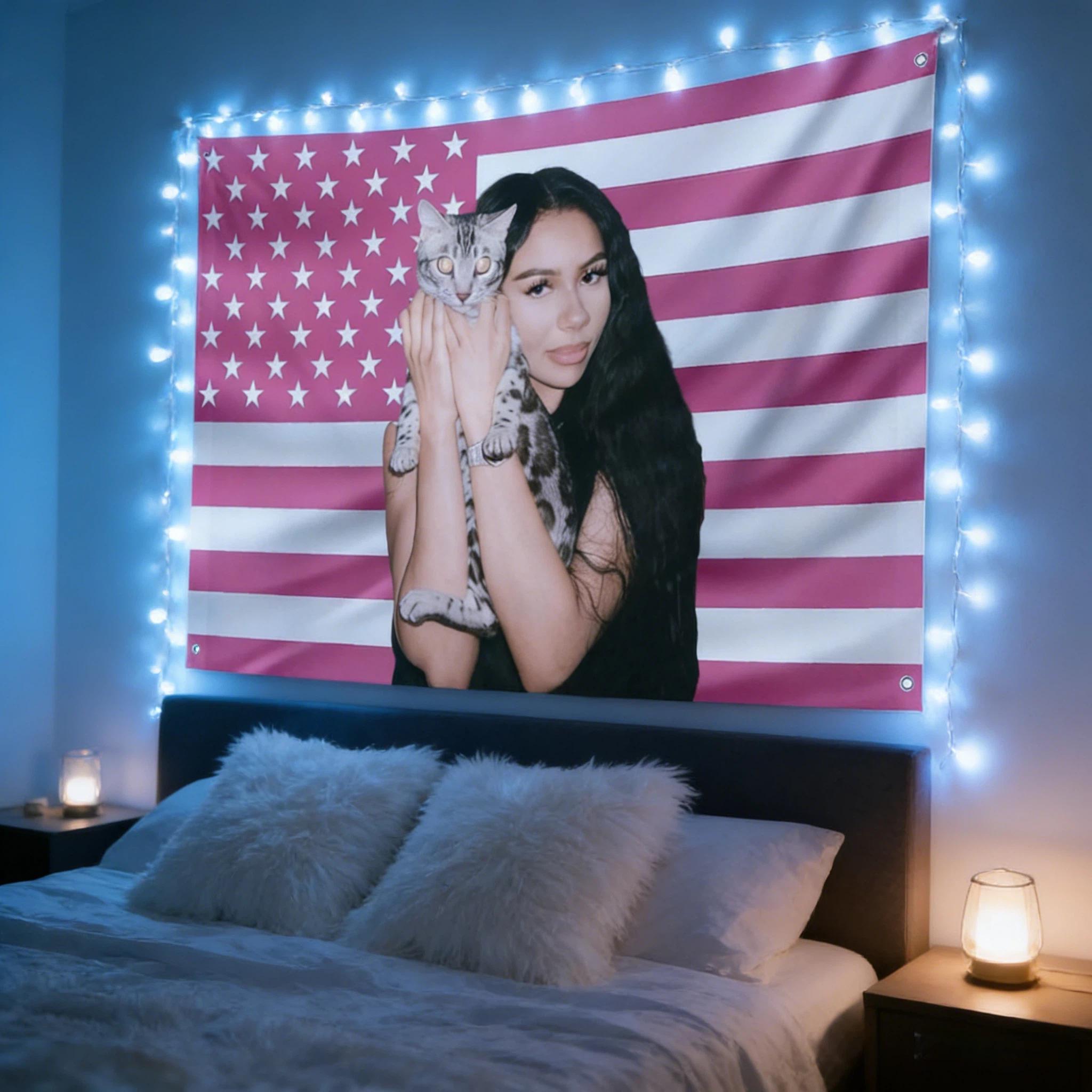 Mariah National Flag Wall Tapestry, Poster Flag Gift for Room Decor,College Dorm, Bedroom,The Scientist Indoor and Outdoor, Funny Party Banner