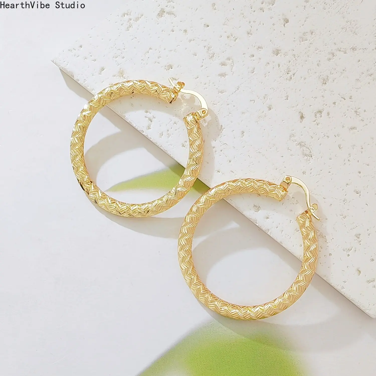 Gold Hoops | Gold Hoops | Chunky Gold Hoop Earrings | Minimalist Earrings | Girlfriend Gift | Mom Gifts