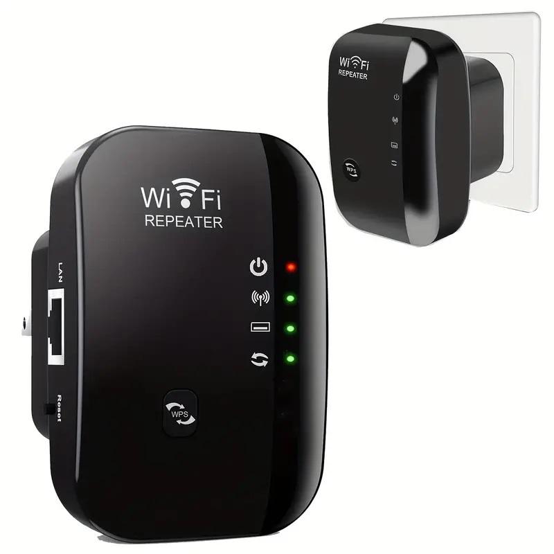 WiFi Range Extender, 300Mbps WiFi Signal Booster, Long Range Wireless Repeater Access Point, WiFi Extenders, Network Components for Home and Office Use, High Speed WiFi