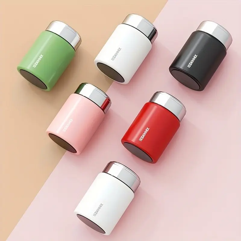230ML Mini Pocket-Sized Insulated Flask, Portable Stainless Steel Water Bottle, Vacuum-Insulated, Leak-Proof, Ideal for Travel and School, Stainless Steel Flasks