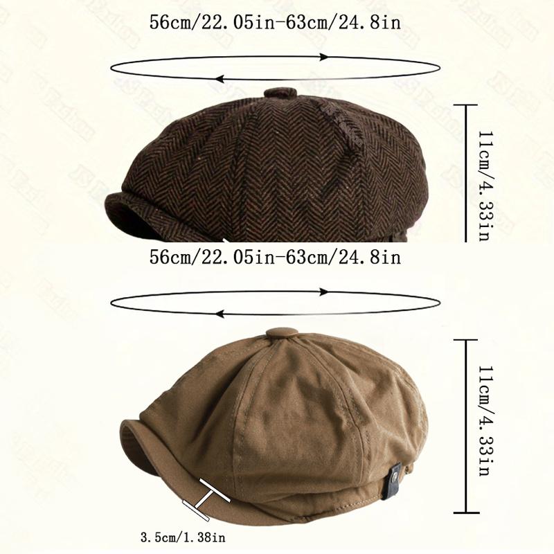 Vintage British-Style Newsboy Cap for Men Women- Retro Street Beret with Herringbone Tweed Pattern, Solid Color Flat Cap Golf Hat- Perfect for Cosplay And Casual Wear Suitable for Teens, Suitable for Men And Women Vintage British-Style Newsboy Cap for Men Women- Retro Street Beret with Herringbone Tweed Pattern, Solid Color Flat Cap Golf Hat- Perfect for Cosplay And Casual Wear Suitable for Teens, Suitable for Men And Women