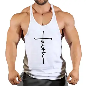Gym Top Men T-shirts Fitness Man Clothes Muscular Bodybuilding Shirt Singlet Stringer Clothing Vest Men's Singlets Vests Tops