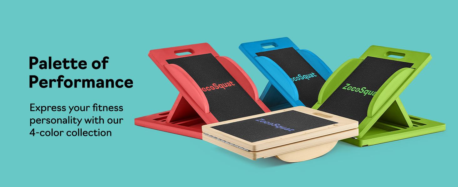 Slant Board with 6 Incline Angles - Transforms Into a Balance Board - Premium Calf Stretcher and Wobble Board for Effective Calf Stretching and Squats