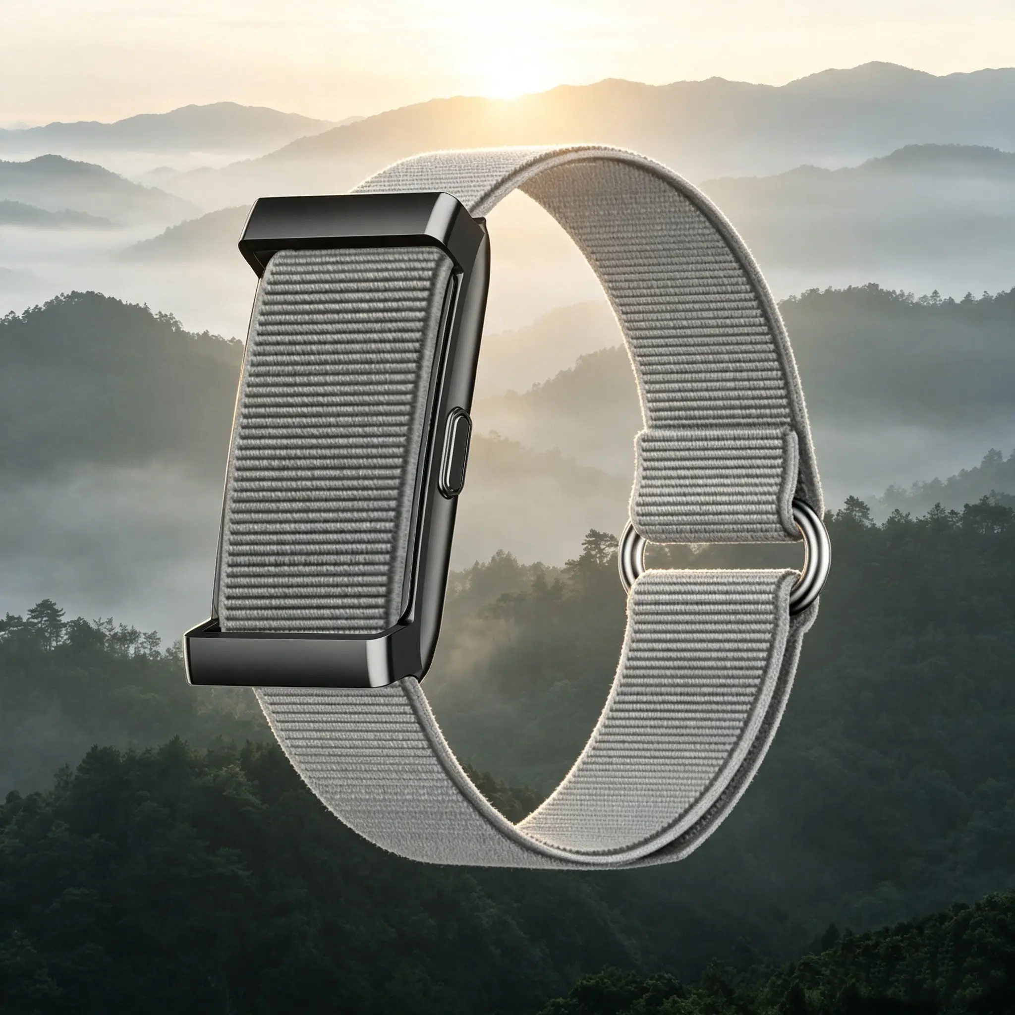 Screenless lightweight smart health tracking bracelet, continuously collects heart rate, sleep, and blood pressure data, multiple message, call, and alarm reminders, calorie and step, IP68 waterproof, compatible with Android and iPhone.