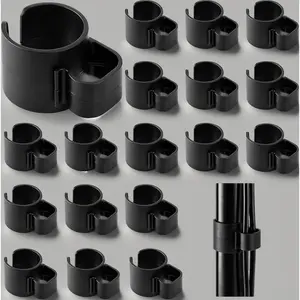 35mm Speaker Pole Cable Clips 18 Pcs – Cable Management Clips for Stand Poles, Studio Accessories Cord & Wire Storage Organizer for Speaker Stands